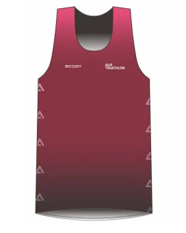 AusTriathlon QLD State Team Ultra Light Weight Run Singlet, Men