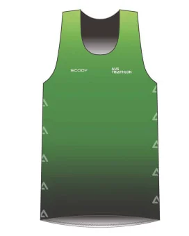 AusTriathlon TAS State Team Ultra Light Weight Run Singlet, Men