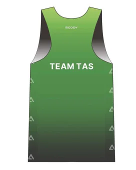 AusTriathlon TAS State Team Ultra Light Weight Run Singlet, Men