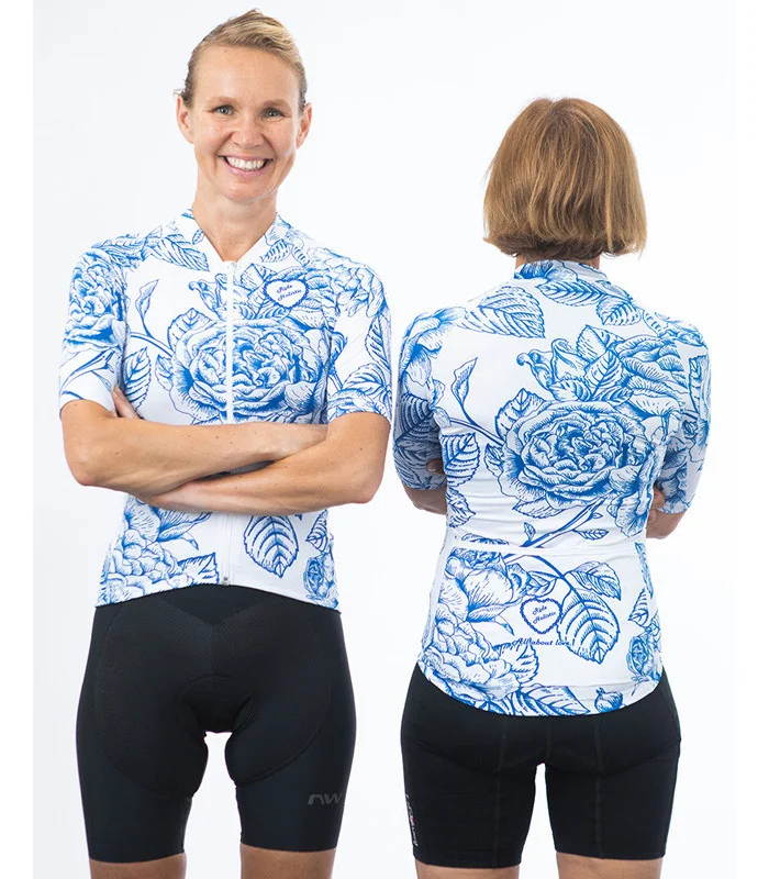 Holistic Blue Rose Optimise Cycle Jersey - Women