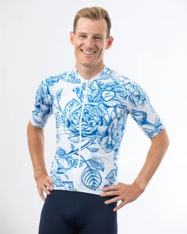 Holistic Blue Rose Optimise Cycle Jersey - Men