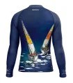 David Hart Sailing Boats Unisex Surf Rashie, UPF50+ | Beach Wear