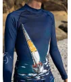 Surf Rashie, UPF50+ - Sailing Boats, Unisex