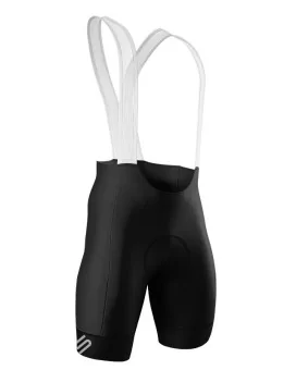 Optimise Cycle Bib Shorts, Pure Black - Men, Silicone Gripper, Low Profile Straps | Made in Australia