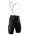 Black Cycle Bib Shorts, X-Opaque Cuff, Seamless Strap