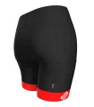 Black Women's Cycle Shorts with red cuffs | Scody Made in Australia