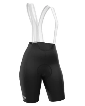 Optimise Cycle Bib Shorts, Pure Black -Women, Silicone Gripper, Low Profile Straps | Made in Australia