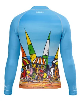 David Hart Beach Party Unisex Surf Rashie, UPF50+ | Beach Wear