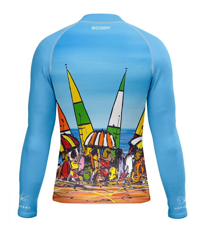 David Hart Beach Party Unisex Surf Rashie, UPF50+ | Beach Wear