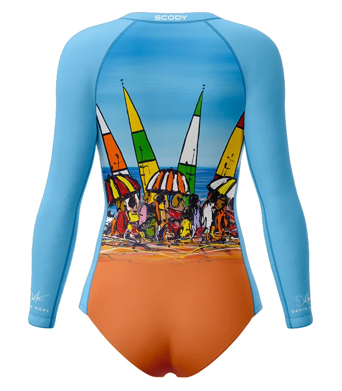 David Hart Beach Party Sleeved Swimsuit, UPF50+ | Beach Wear