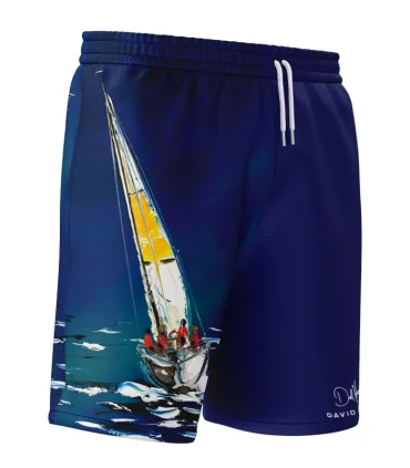 David Hart Sailing Boats Board Shorts - Unisex | Beach Wear
