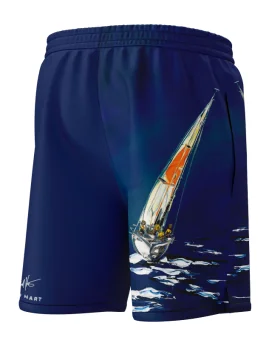 David Hart Sailing Boats Board Shorts - Unisex | Beach Wear