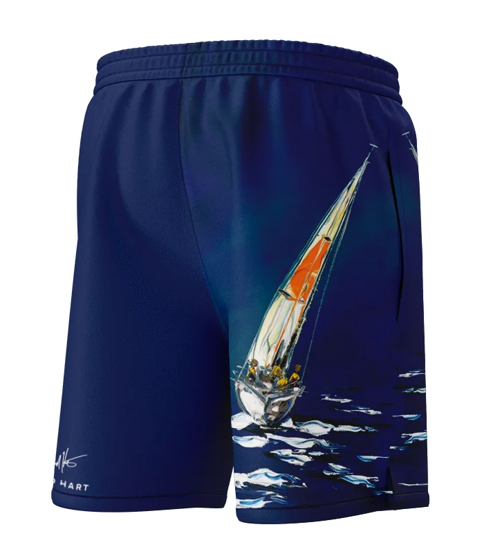 David Hart Sailing Boats Board Shorts - Unisex | Beach Wear