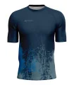 Navy/Blue Grassed Mountain Bike Shirt with zip pocket - Men | Mountain Biking | Commuter
