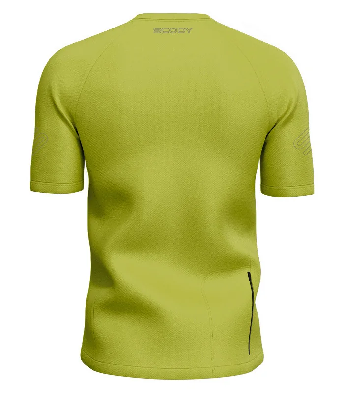 Staple Lime Mountain Bike Shirt with zip pocket - Men | Mountain Biking | Commuter