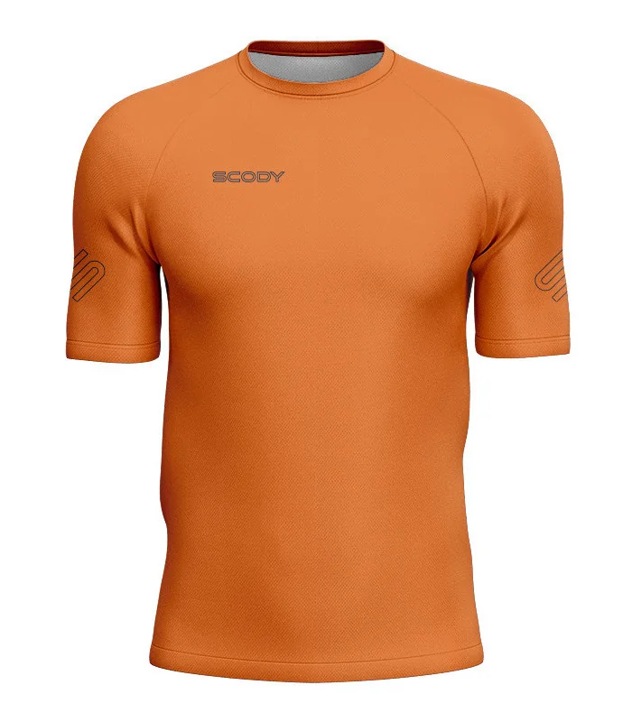 Staple Orange Mountain Bike Shirt with zip pocket - Men | Mountain Biking | Commuter