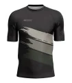 Black/Grey Shredded Mountain Bike Shirt with zip pocket - Men | Mountain Biking | Commuter