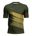 Olive/Green Shredded Mountain Bike Shirt with zip pocket - Men | Mountain Biking | Commuter