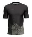 Black/Grey Grassed Mountain Bike Shirt with zip pocket - Men | Mountain Biking | Commuter