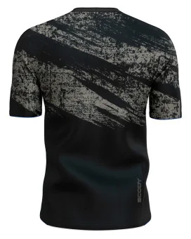 Black/Grey Gravelled Mountain Bike Shirt, UPF50+ - Men | Mountain Biking