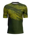 Olive Green/ Green Gravelled Mountain Bike Shirt, UPF50+ - Men | Mountain Biking