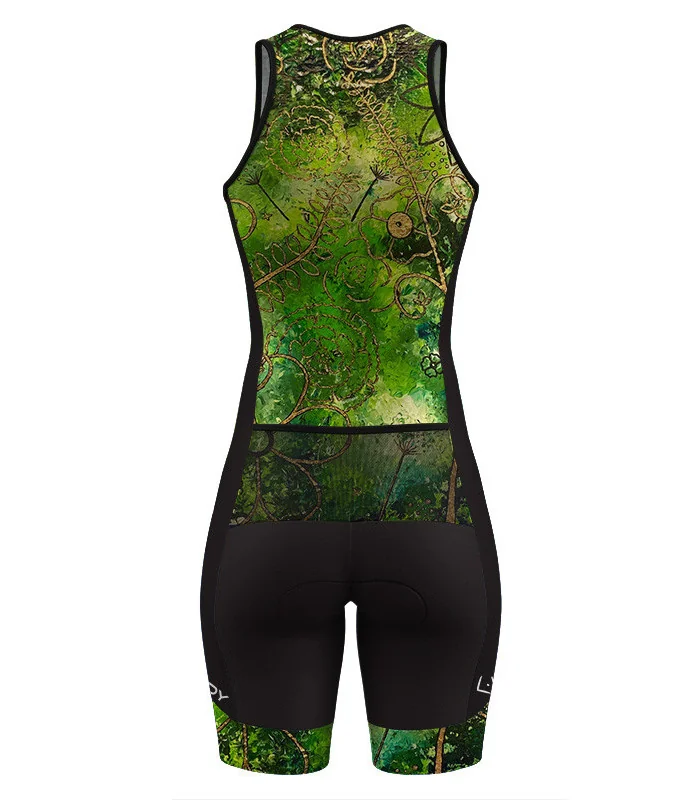 Perform Triathlon Suit, Front Zip - Floral Cluster