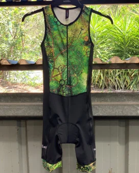 Perform Triathlon Suit, Front Zip - Floral Cluster