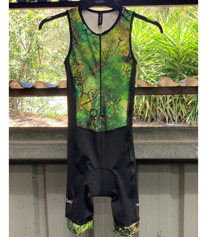Perform Triathlon Suit, Front Zip - Floral Cluster