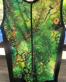 Perform Triathlon Suit, Front Zip - Floral Cluster