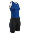 SCODY Women’s Sleeveless Tri Suit – Cobalt Blue, Zip Front