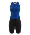 Women's Staple Cobalt Blue sleeveless triathlon suit w front zip for sale at Scody Australia. Flexible payment options
