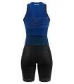 Women's Staple Cobalt Blue sleeveless triathlon suit w front zip for sale at Scody Australia. Flexible payment options