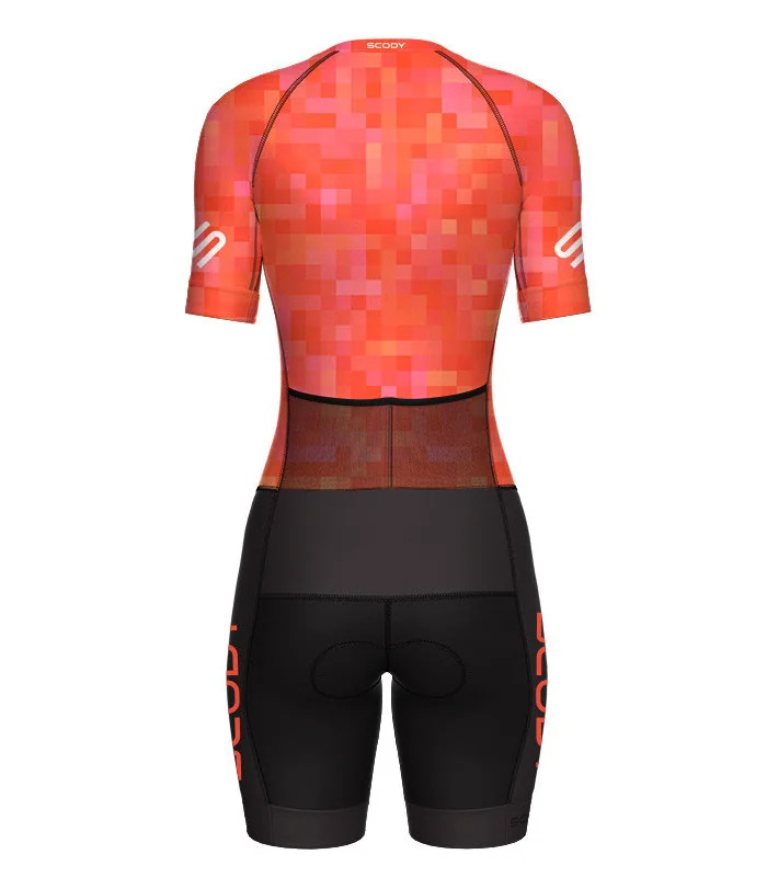 Women's Square Up Spritz Sleeved Aero triathlon suit for sale at Scody Australia. Flexible payment options available