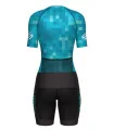 Optimised A.I.R Triathlon Suit, 3/4 zip - Square Up Blue Lagoon