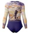 Kristy Ann Duffy Monty Owl Sleeved Swimsuit, UPF50+ | Beach Wear
