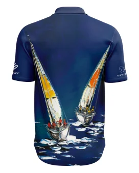 Short Sleeve Shirt - Sailing Boats, Men