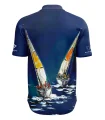 Short Sleeve Shirt - Sailing Boats, Men