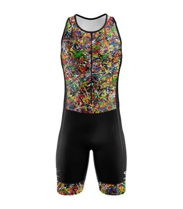 Men's 8 Black Dog sleeveless triathlon suit for sale at Scody Australia. Flexible payment options| Triathlon Suits
