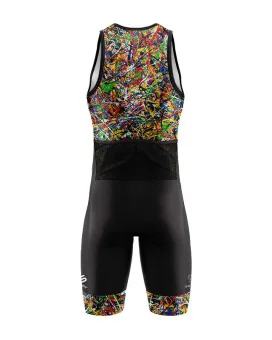 Men's 8 Black Dog sleeveless triathlon suit for sale at Scody Australia. Flexible payment options| Triathlon Suits