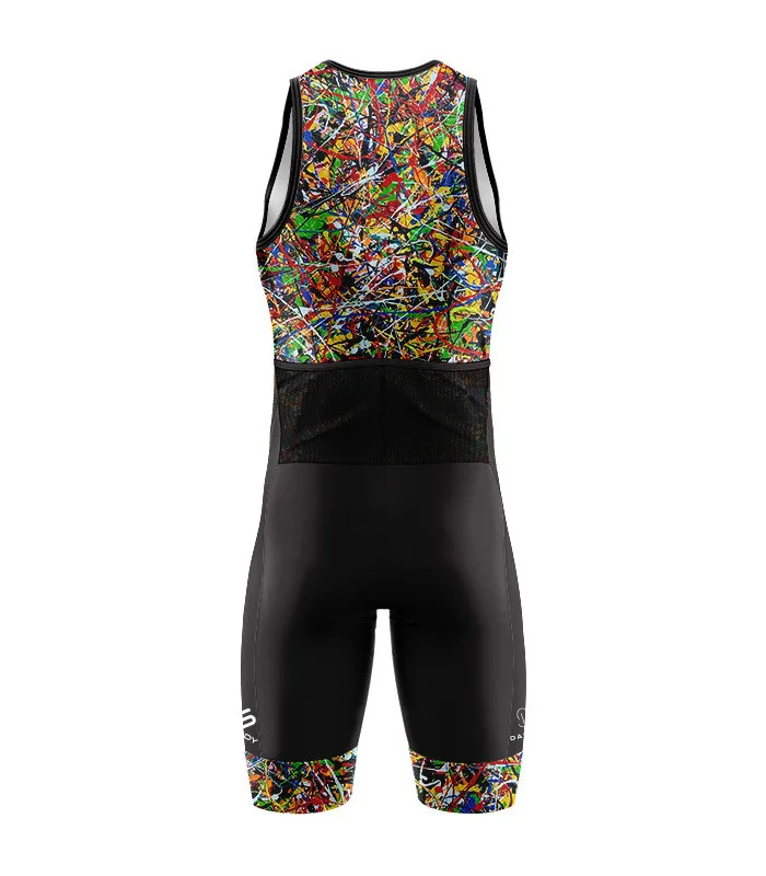 Men's 8 Black Dog sleeveless triathlon suit for sale at Scody Australia. Flexible payment options| Triathlon Suits