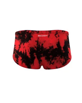 Swim Trunks, Tie Dyed Red, Men