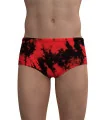 Swim Trunks, Tie Dyed Red, Men