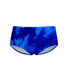 Tie Dye Blue Swim Trunks, Men | Chlorine Resistant swimwear | Made in Australia