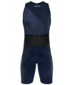 Navy triathlon suit with subtle print detail | triathlon gear | Made in Aus