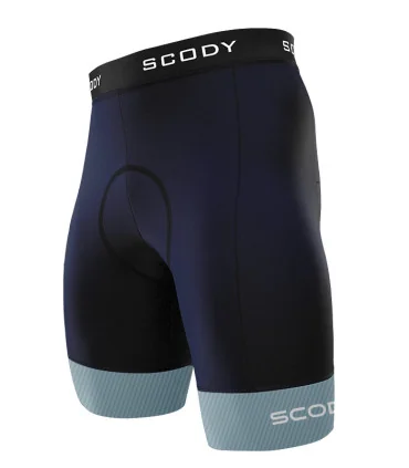 Navy Cycle Shorts with Quilted Cuffs | made in Australia