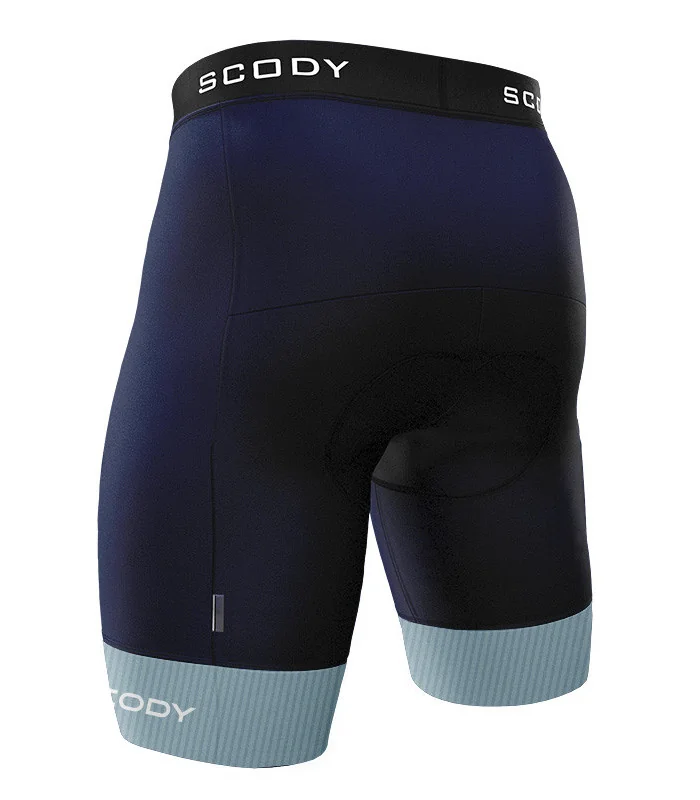 Navy Cycle Shorts with Quilted Cuffs | made in Australia