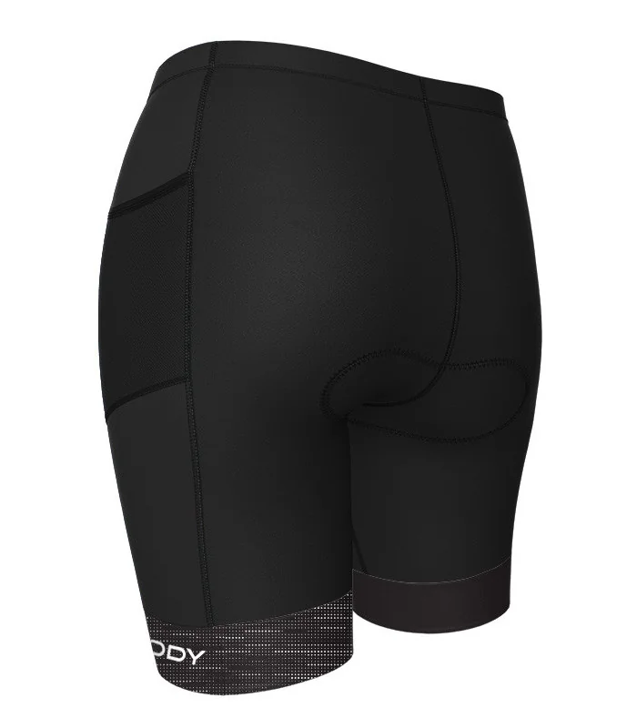 Staple Black Triathlon Shorts with mesh pockets - Women | Triathlon Gear