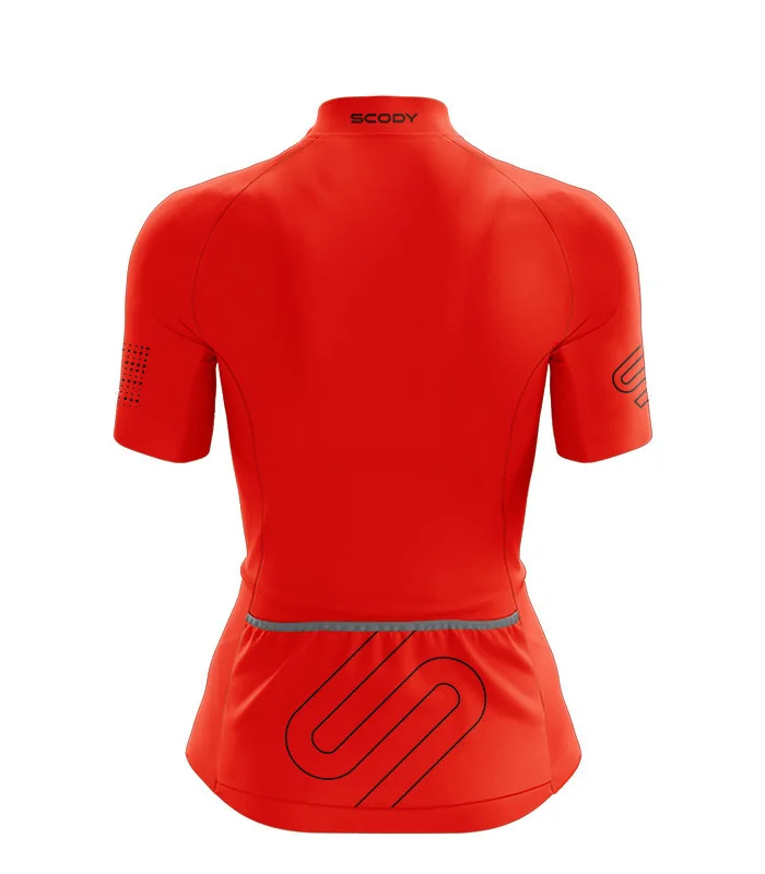 Staple Intense Red Optimise Women's Cycle Jersey | Cycling Clothing