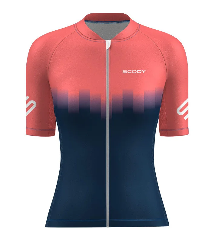 Highlights Fluoro Coral Aero Optimised Cycle Jersey | Cycling Clothing
