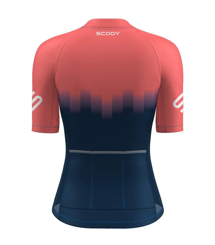 Highlights Fluoro Coral Aero Optimised Cycle Jersey | Cycling Clothing